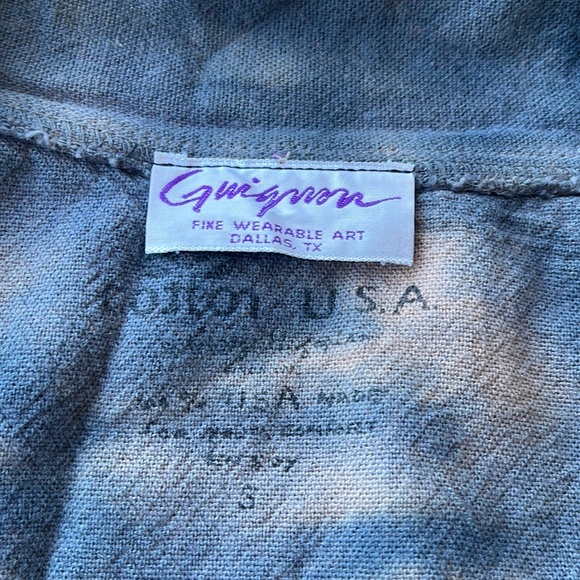 Vintage handmade oversized jacket bleach-dyed - Picture 6 of 7